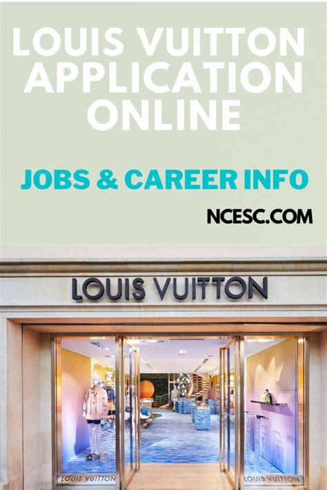 louis vuitton job vacancies|Louis Vuitton employment opportunities.